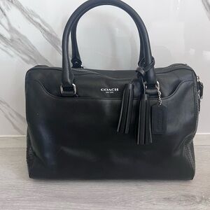 Coach Black Leather Satchel